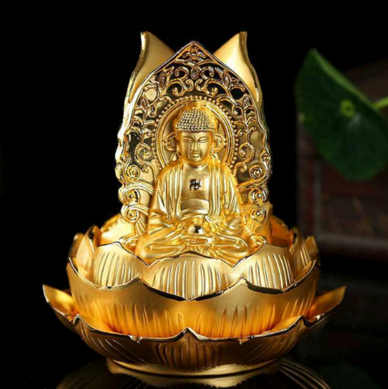 Tượng Tam Phật để xe ô tô bằng hợp kim