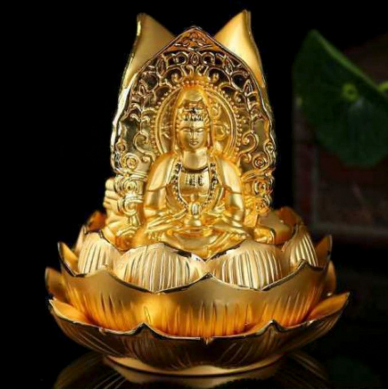 Tượng Tam Phật để xe ô tô đẹp và sang trọng
