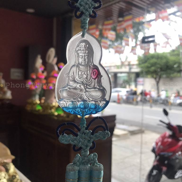 Dây treo quan âm ngồi đài sen để ô tô