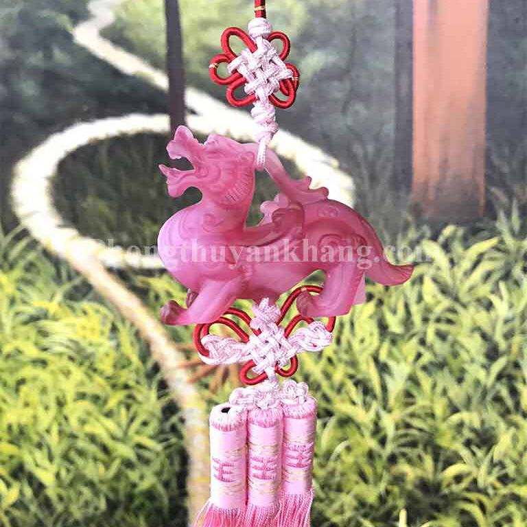Dây treo tỳ hưu hồng hợp mệnh Hoả, mệnh Thổ