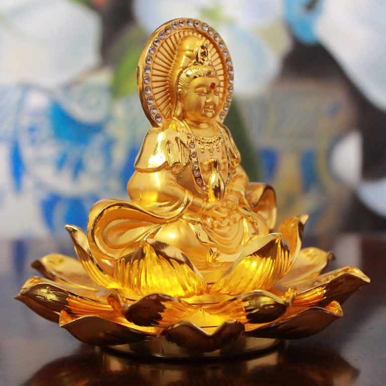Tượng Phật Bà Quan Âm để xe ô tô đẹp