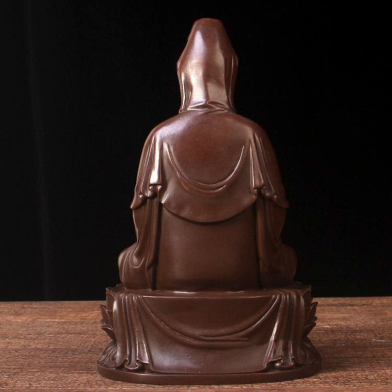tượng quân âm bồ tát để xe ô tô bằng đồng thau đẹp