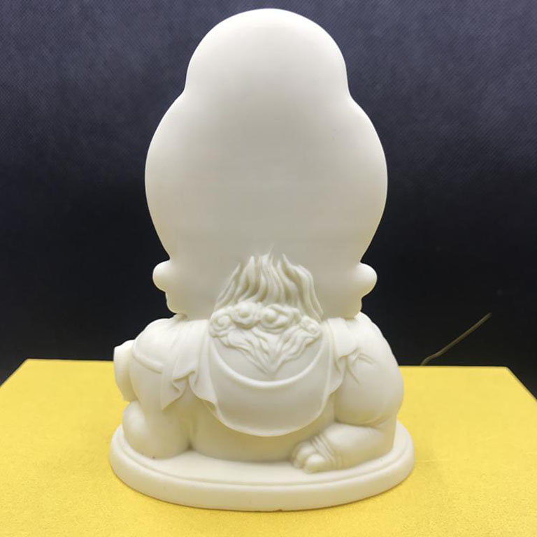 Tượng Văn Thù Bồ tát để xe ô tô đẹp màu trắng