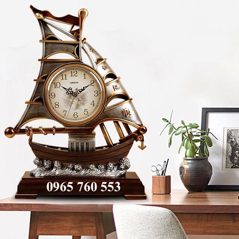Đồng hồ thuyền buồm để bàn làm việc mã DHDB - 006
