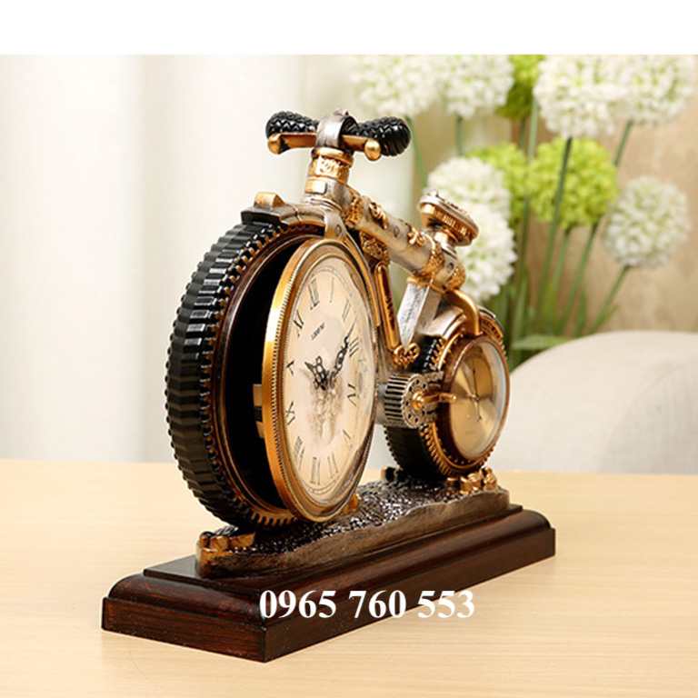 Mô hình đồng hồ xe đạp để bàn làm việc