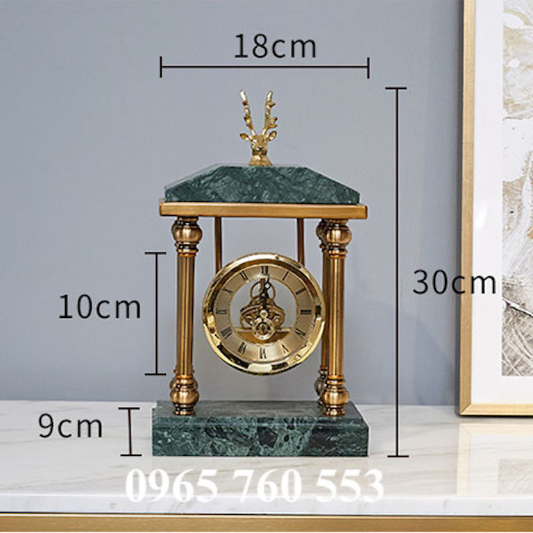 kích thước của mẫu đồng hồ để bàn DHDB 005