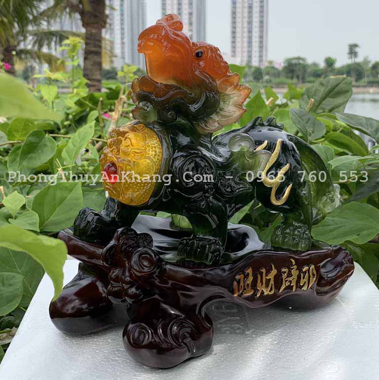 Tượng tỳ hưu mã THPT - 005 phù hợp với trang trí bàn làm việc