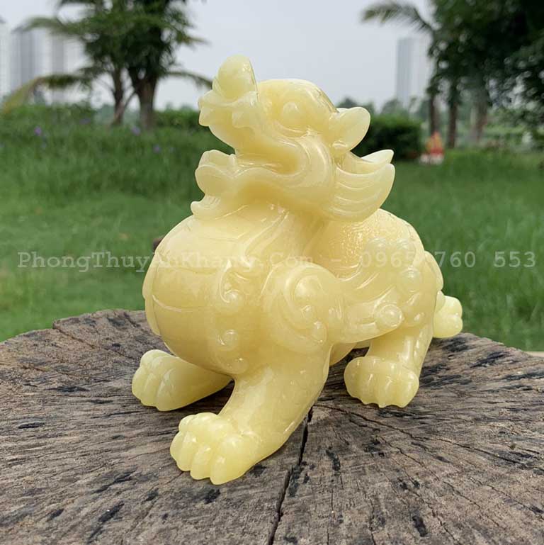 Tỳ hưu cẩm thạch vàng giá rẻ