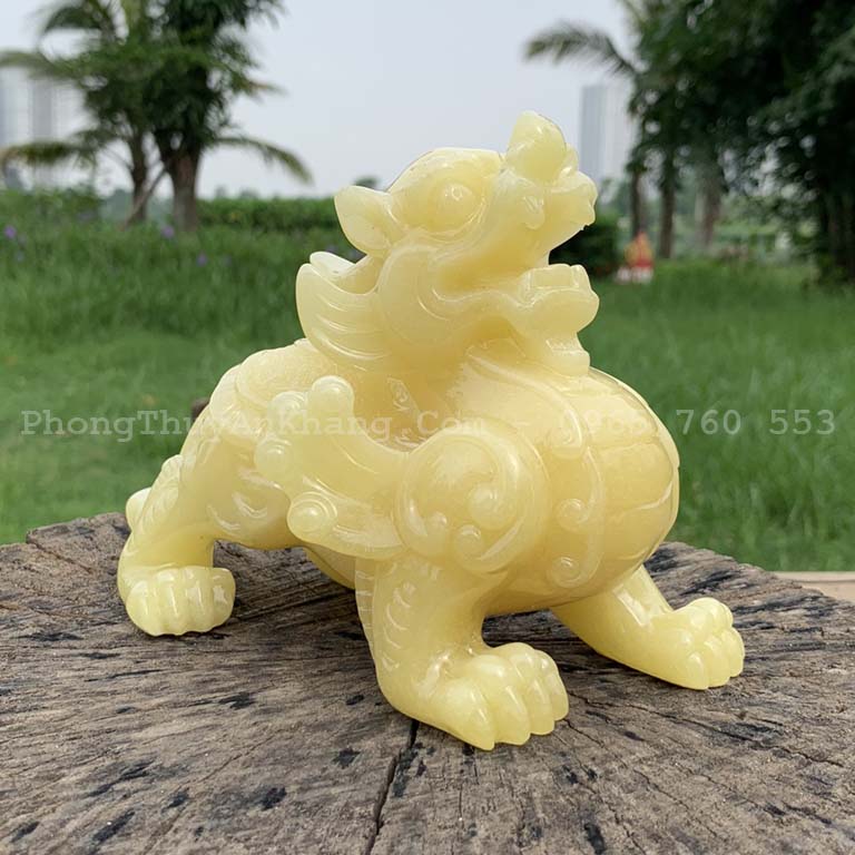 Tỳ hưu đá cẩm thạch để bàn thờ thần tài - ông địa