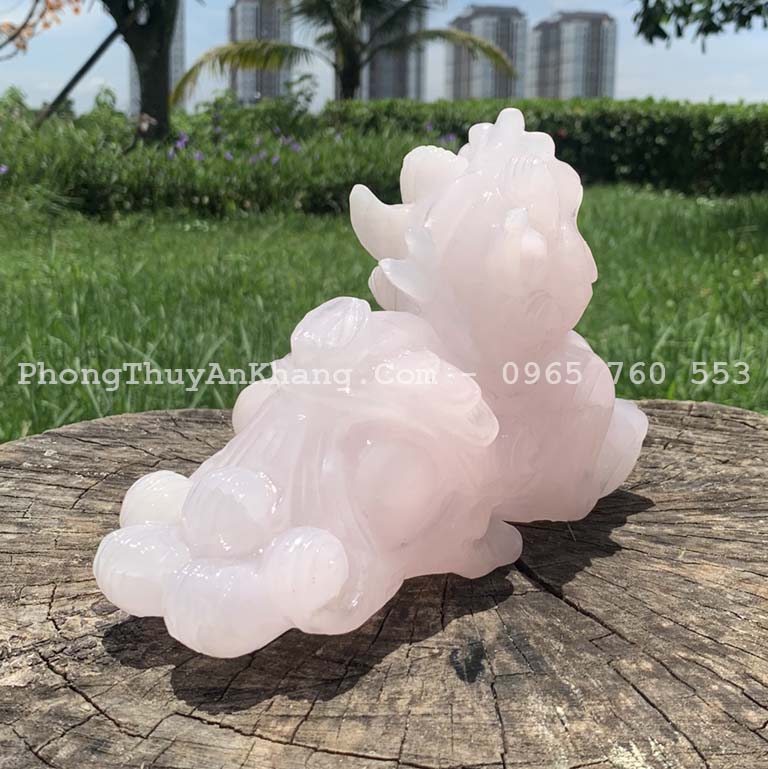 Tỳ hưu đá thạch anh hồng giá rẻ