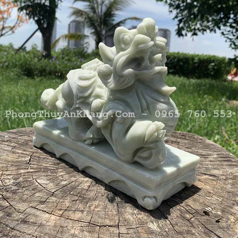 Tỳ hưu đá xanh để bàn thờ ông địa - thần tài