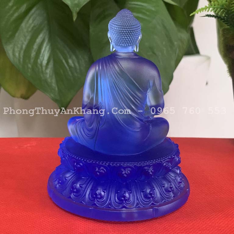 Mặt sau tượng Phật A Di Đà lưu ly