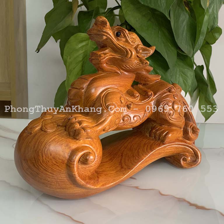 Tỳ hưu gỗ hương, gây như ý để bàn làm việc