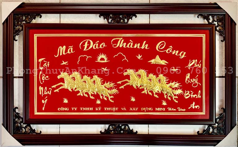 Khánh vàng mã đáo thành công mừng khai trương
