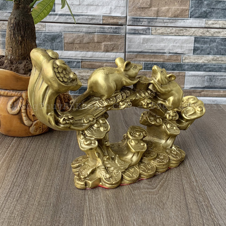 Tượng chuột bằng đồng tại Hà Nội