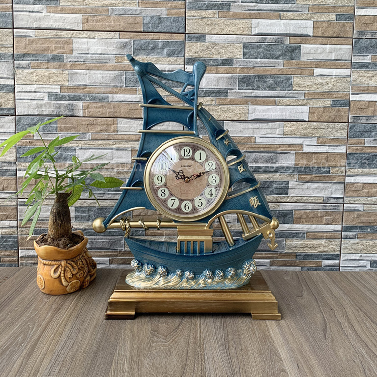 Đồng hồ thuyền buồm quà tặng để bàn làm việc