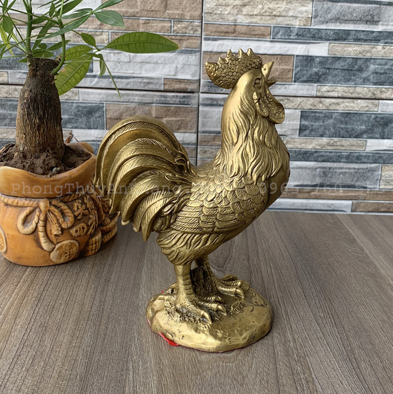 Tượng gà bằng đồng may mắn tại Tp HCM