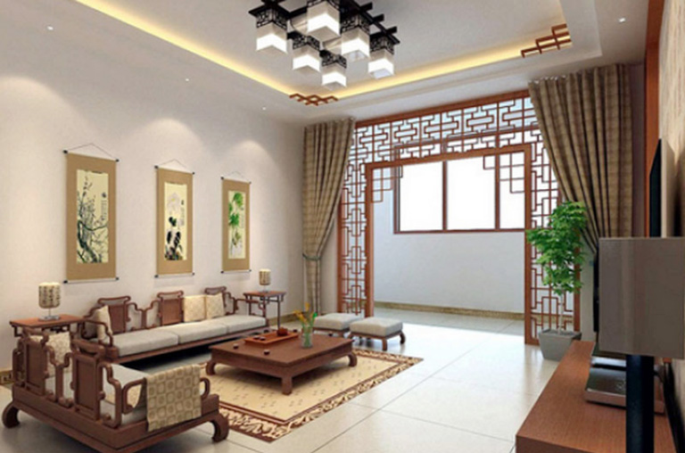 Sắp xếp đồ vật trong phòng khách chuẩn phong thuỷ
