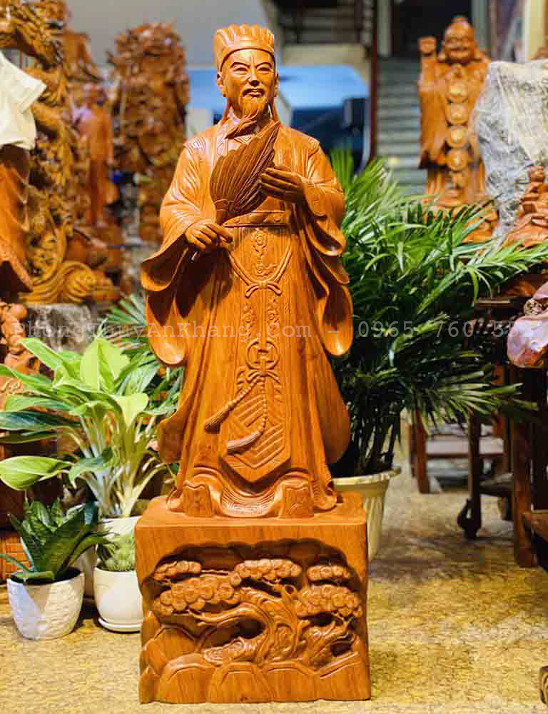 Tượng khổng minh gia cát để phòng khách