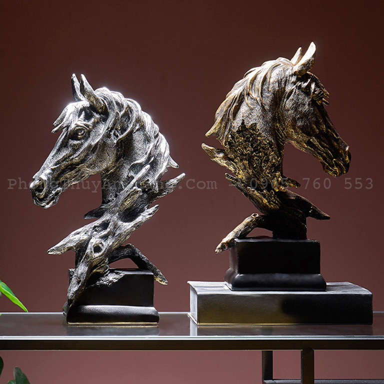 Tượng ngựa deco dùng làm quà tặng phong thuỷ rất ý nghĩa