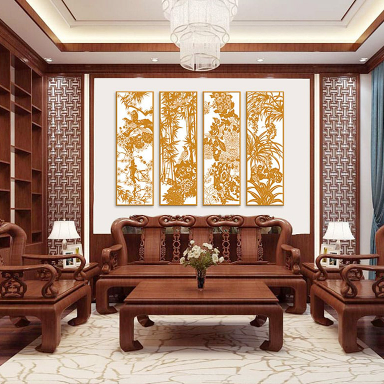 Hướng dẫn treo tranh phong thuỷ ở phòng khách đúng cách