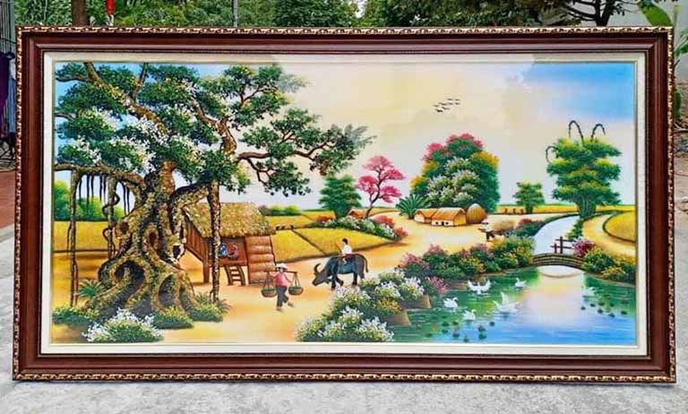 Tranh đá quý phong cảnh