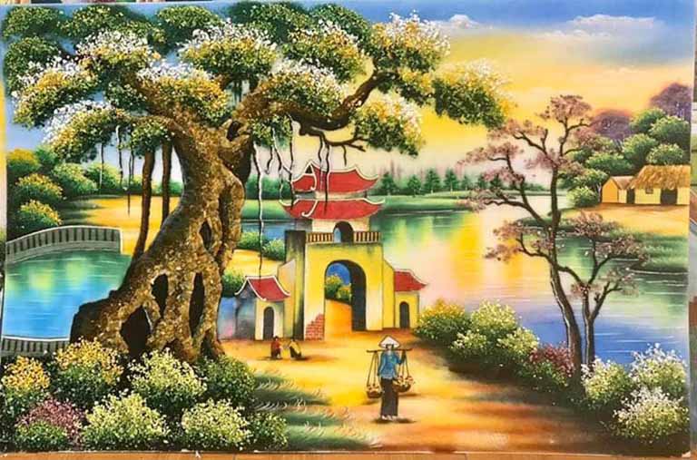 Tranh đá quý phong cảnh