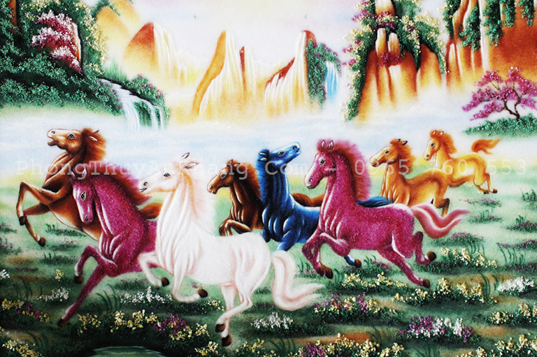 Tranh mã đáo thành công mừng tân gia ý nghĩa