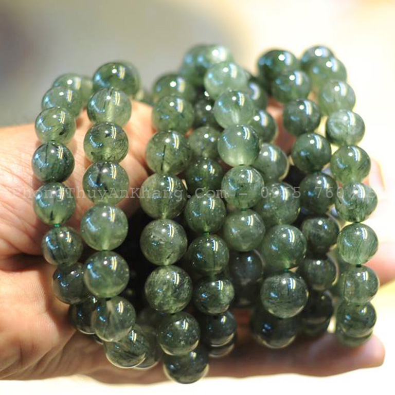 Vòng tay thạch anh xanh lá