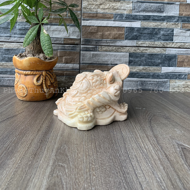 Cóc ngậm tiền bằng đá 10cm