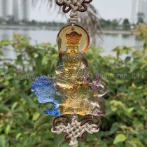 Dây treo Văn Thù Bồ Tát bằng lưu ly cao cấp