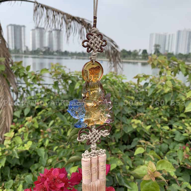 Dây treo Văn Thù Bồ Tát bằng lưu ly
