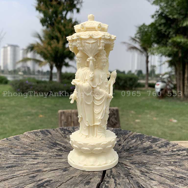 Tượng Phật Tây Phương Tam Thánh để xe hơi cao cấp