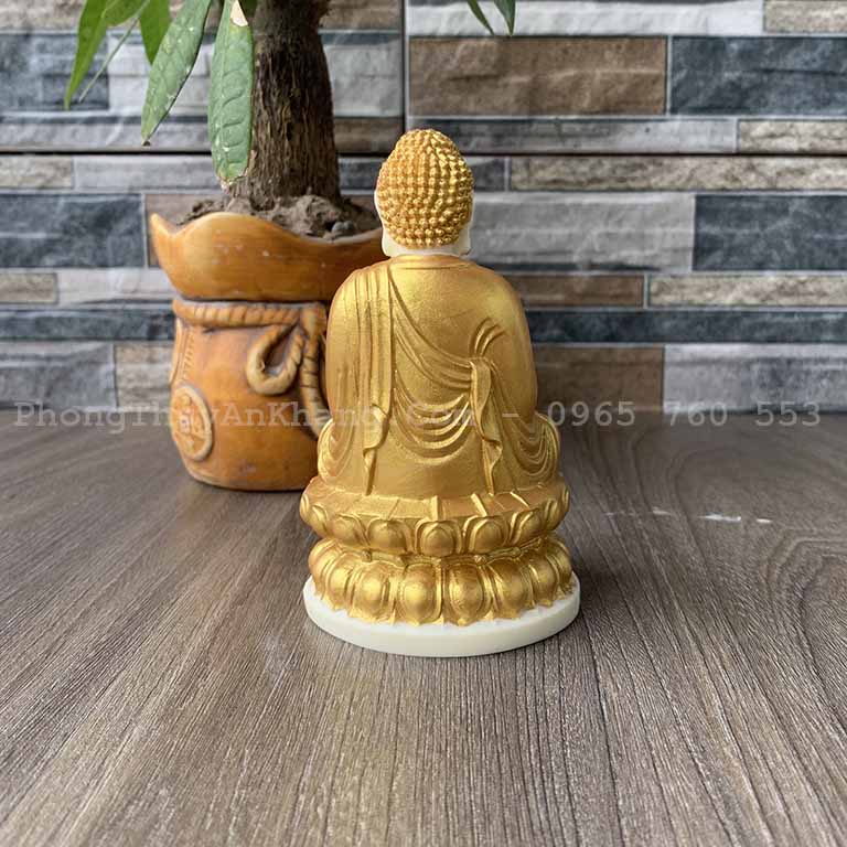 Tượng Phật Thích Ca để xe ô tô cao 12cm