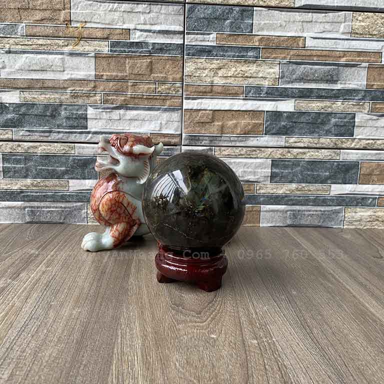 Quả cầu Xà Cừ để bàn làm việc