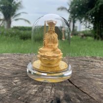 Tượng Văn Thù Bồ Tát kim sa