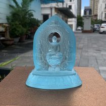 Tượng Phật để xe ô tô cao cấp bằng lưu ly