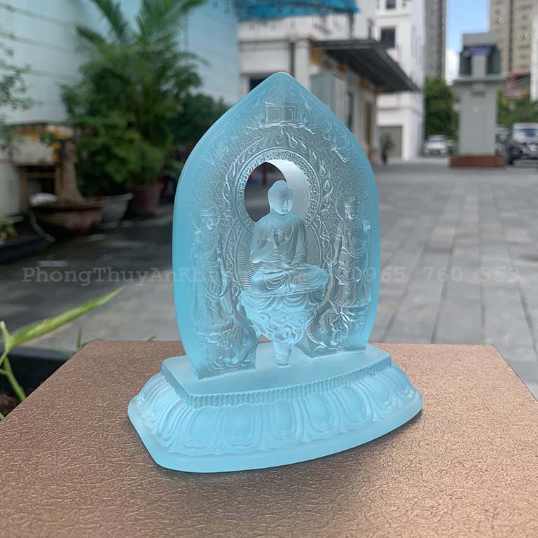 Tượng Phật Dược Sư để xe ô tô cao 12cm
