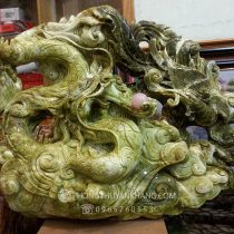 Tượng Long Phương Sum Vầy bằng đá Serpentine cao cấp