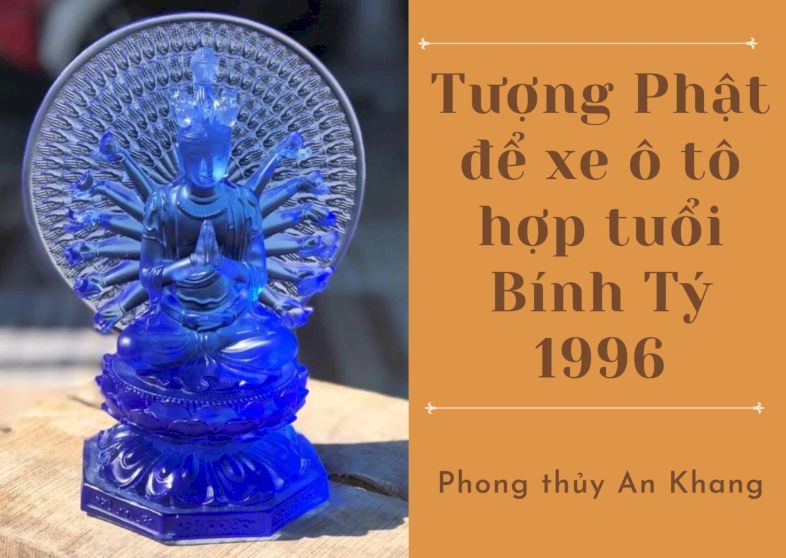 Tượng phật để xe ô tô tuổi Bính Tý 1996