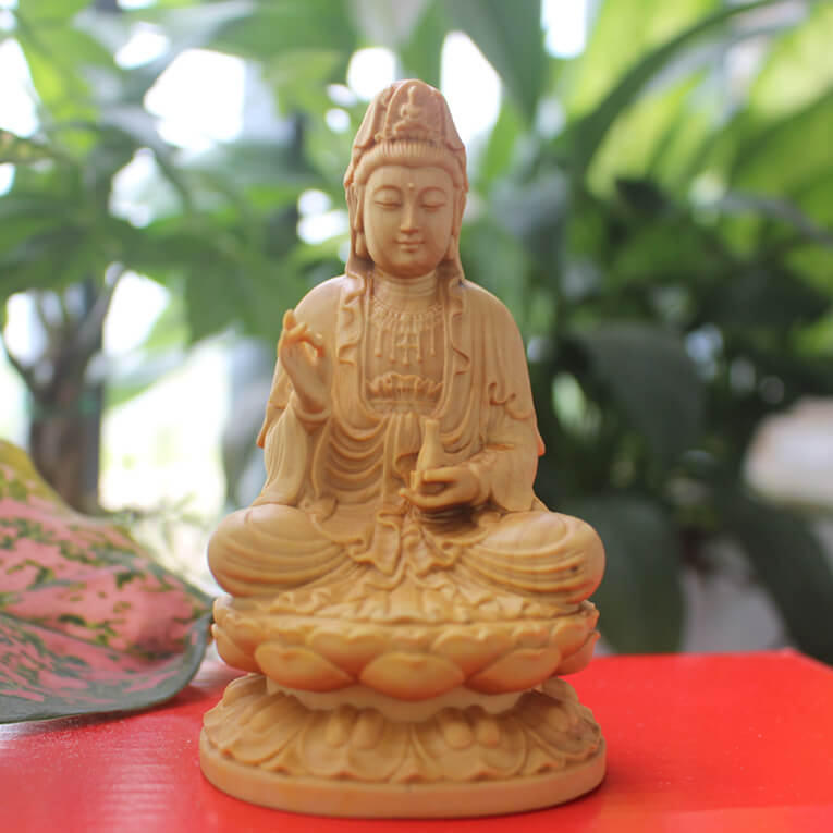 Tượng Phật Quan Âm gỗ Hoàng Dương còn có tác dụng thanh lọc không khí