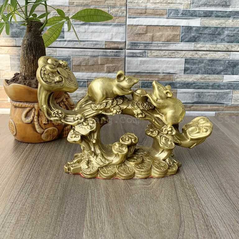 Tượng chuột phong thuỷ để bàn làm việc tuổi Nhâm Thân
