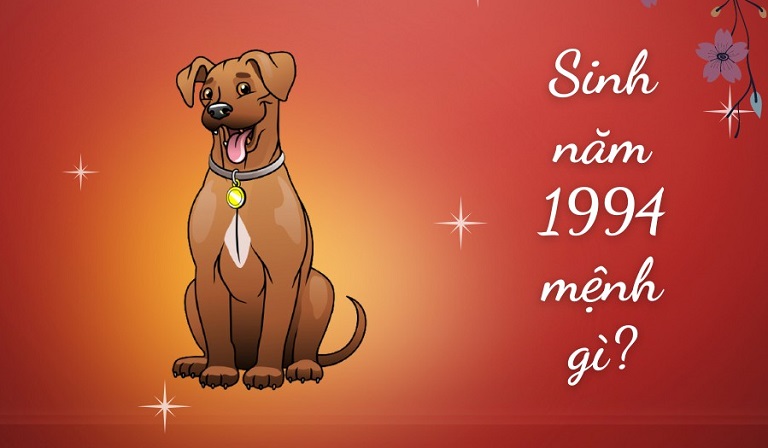 Người tuổi Giáp Tuất sinh năm 1994 cầm tinh con chó thuộc mệnh Hỏa