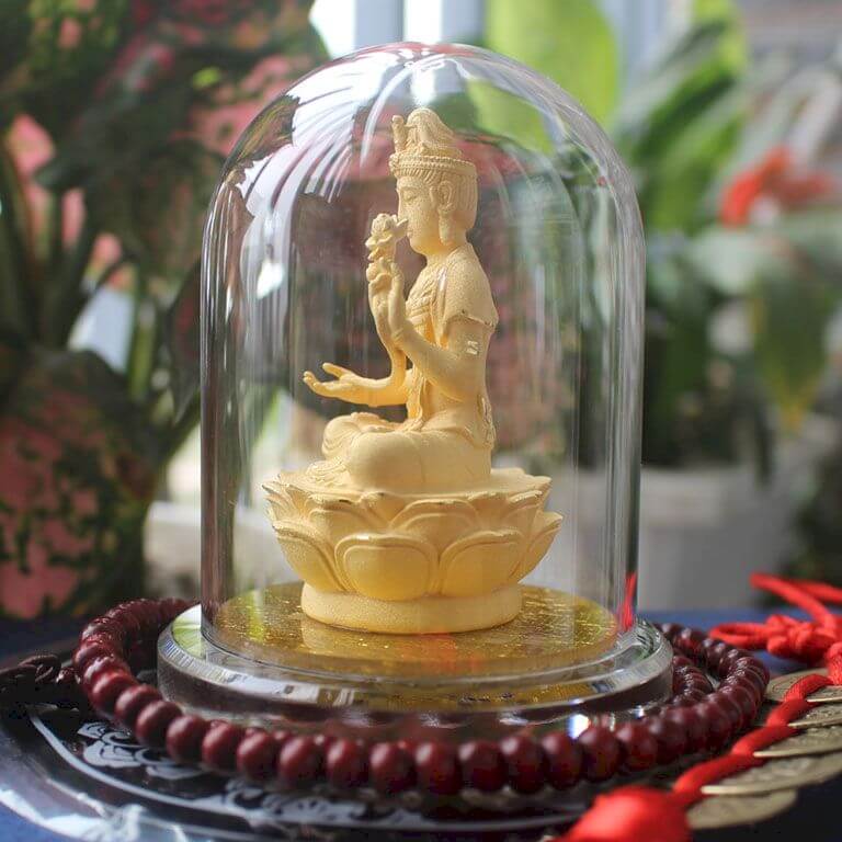 Tượng Phật Bồ Tát Đại Thế Chí kim sa dát vàng